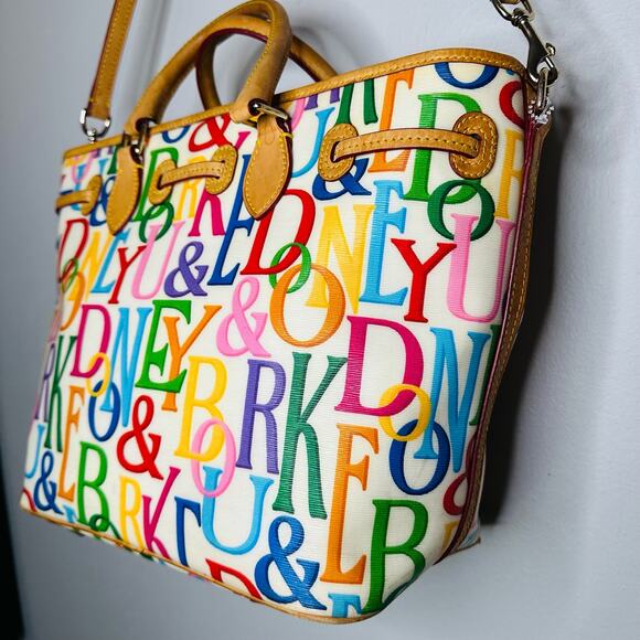 DOONEY & BOURKE Gráfica Retro East West Shopper Vachetta Shoulder Strap Handbag - Picture 13 of 16